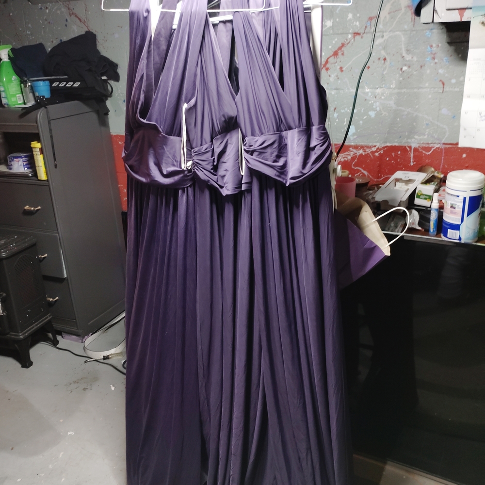 Social Bridesmaids Deep Purple Gown